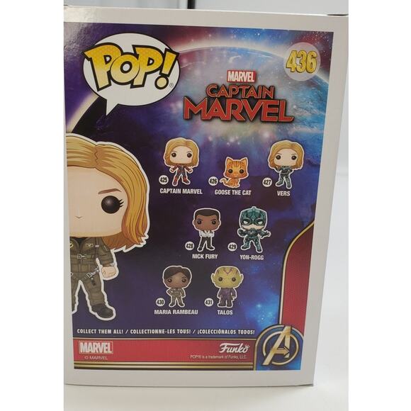 Funko Pop #436 Carol Danvers Captain Marvel Movie FYE Exclusive MCU - Picture 3 of 6